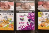 Rokok dengan merek Balveer Change varian Klik Mango dan Klik Grape kini semakin mudah ditemui di berbagai toko kelontong dan warung kecil di wilayah Madura.