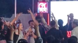 Tangkapan layar saat DJ tampil.