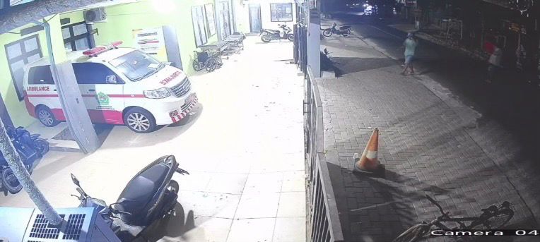 Tangkapan layar saat pelaku melancarkan aksinya.