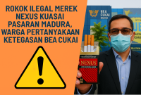 Rokok ilegal merek Nexus beredar bebas di pasaran Madura tanpa cukai, Warga tuntut ketegasan Bea Cukai.