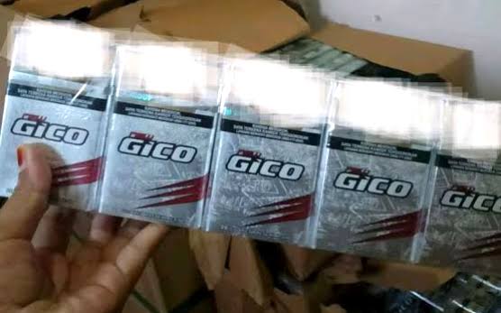 Rokok bermerek Gico diduga ilegal tanpa pita cukai, namun tetap dijual bebas di Madura dan toko online. (Foto: Istimewa)