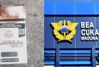 Rokok merek platinum bold dan kantor Bea Cukai Madura.