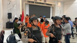 Pelaku saat diringkus Polisi.