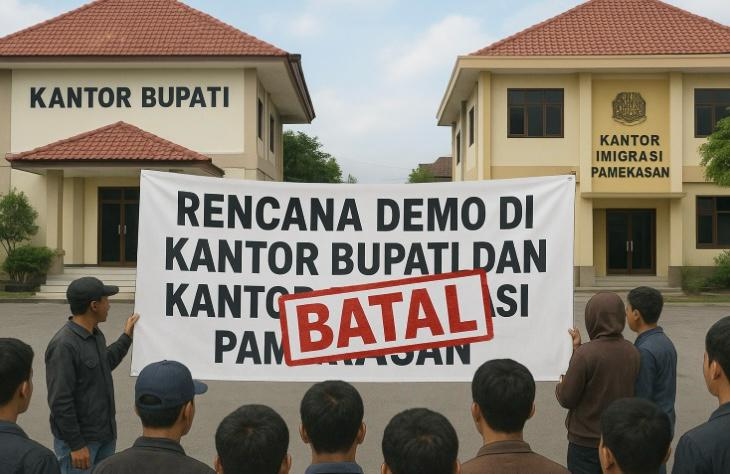 Ilustrasi demo batal.