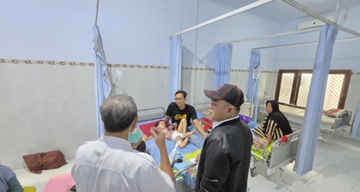 Ketua DPRD Pamekasan saat sidak.