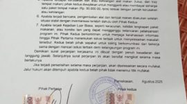 Surat perjanjian yang beredar luas.