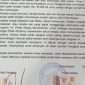 Surat perjanjian yang beredar luas.