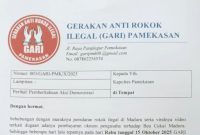 Surat Pemberitahuan Aksi GARI Pamekasan.