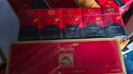 Rokok ilegal atau tanpa pita merek Marbol dan New 54ryaku.