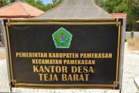Kantor Desa Teja Barat Pamekasan.