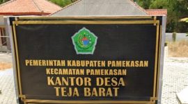 Kantor Desa Teja Barat Pamekasan.