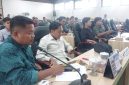 Basri Ketua TMI Pamekasan saat audiensi di kantor DPRD Pamekasan.