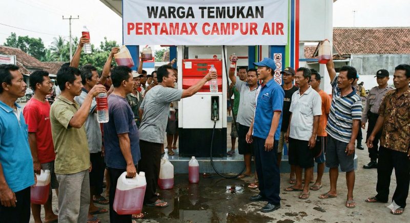 Peristiwa itu terjadi setelah Candra mengisi BBM jenis Pertamax di SPBU 5469301 yang berada di Desa Buddagan, Kecamatan Pademawu, pada Minggu (7/12). (Ilustrasi AI).