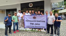 PWI Jatim Salurkan Bantuan untuk Korban Bencana Aceh.