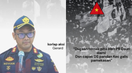 Pamflet Demo Forkot Pamekasan ke kantor Bea Cukai Madura.