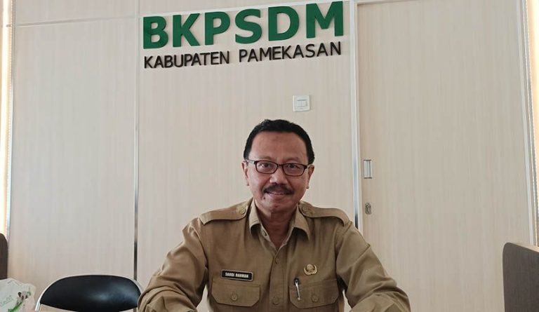 Kepala Badan Kepegawaian dan Pengembangan Sumber Daya Manusia (BKPSDM) Pamekasan, Saudi Rahman.
