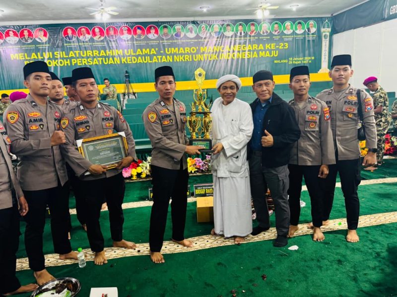 Tim Al Banjari Polres Pamekasan Kembali Raih Juara I Festival Sholawat TNI-Polri Se-Jawa Timur
