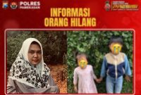 Papan Informasi orang hilang yang diterbitkan Polres Pamekasan.