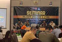 Barisan Masyarakat Merdeka (BMM) menggelar seminar bertajuk “Poligami Anggaran dan Etika” di Azana Hotel Pamekasan, Selasa (24/2/2026) sore.