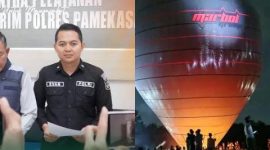 Penerbangan balon raksasa api berukuran jumbo bertulis Marbol Group” di wilayah Desa Plakpak, Kecamatan Pegantenan Pamekasan, kini menjadi perhatian serius aparat kepolisian.