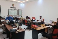 Empat pelapor saat diperiksa Polisi.