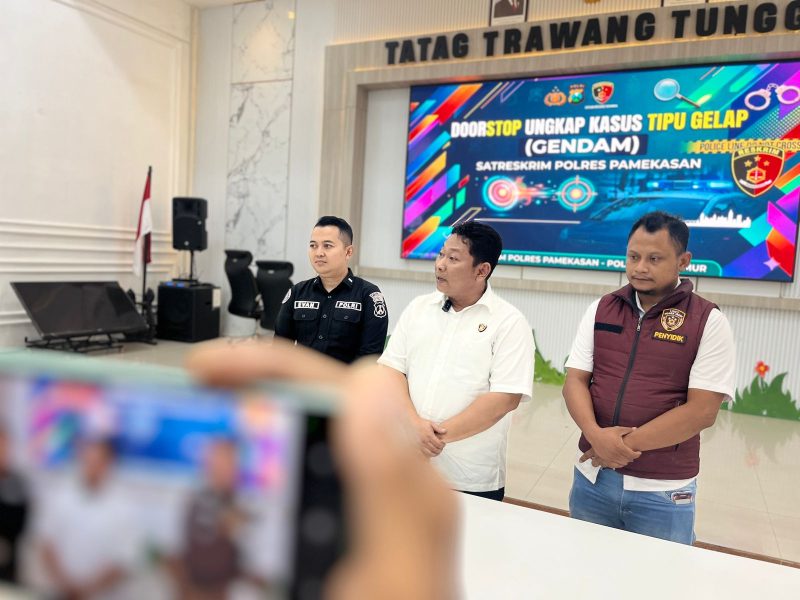 Kasatreskrim Polres Pamekasan AKP Yoyok Hardianto (Tengah).