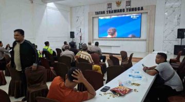Suasana di Mako Polres Pamekasan.