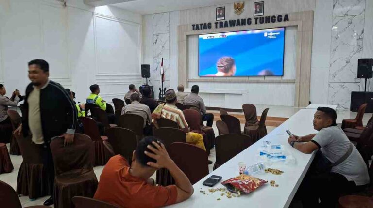 Suasana di Mako Polres Pamekasan.