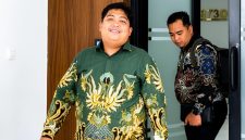 Korwil BGN Pamekasan Hariyanto usai diperiksa penyidik.