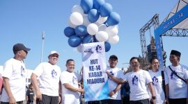 Achsanul Qosasi Hadiri HUT ke-14 Kabar Madura.