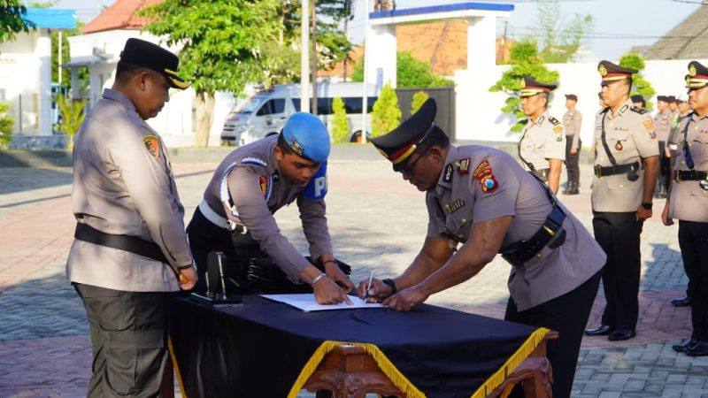 AKP Agus Tinggalkan Jabatan Kasatresnarkoba Polres Pamekasan, Digantikan AKP Suyanto.