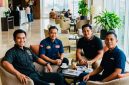 DARI KANAN: Ketua PWI Sumenep Faisal Warid, Ketua PWI Pamekasan Hairul Anam, Ketua PWI Sampang Hanggara Pratama Syahputra, dan Ketua PWI Bangkalan Mahmud Ismail. (Ist)