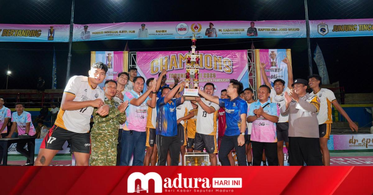 PBV Merpati Tritunggal Putra Sabet Juara Pertama Ajang Bola Voli Taruna Cup Pamekasan 2026