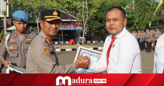 Sapu Bersih 27 Pelaku Asusila, Iptu Nur Fajri Alim Kasatreskrim Polres Sampang Diganjar Penghargaan