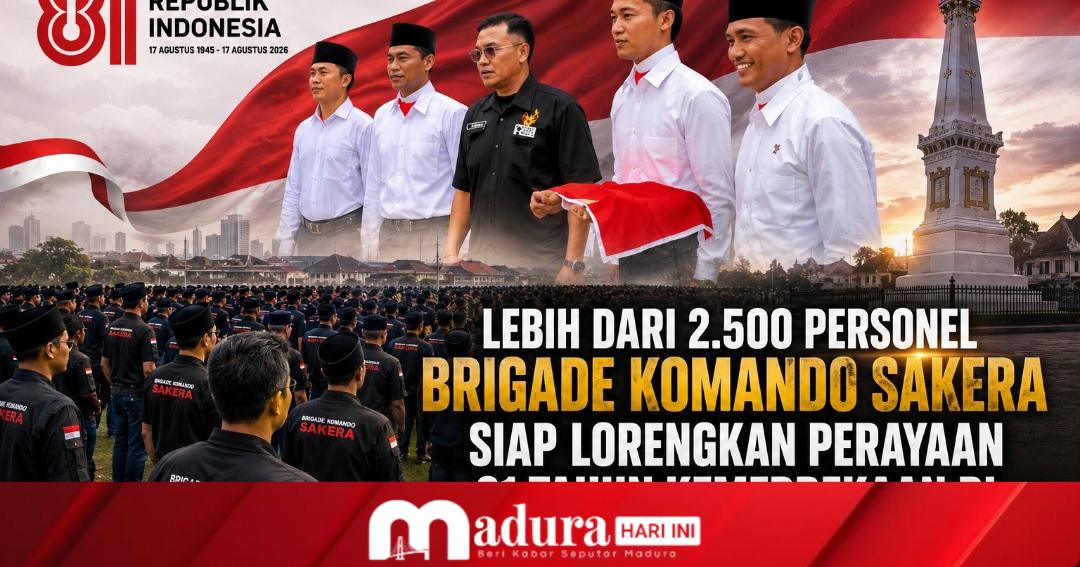 Brigade Komando Sakera Kerahkan 2.500 Personel untuk Semarakkan HUT RI ke-81