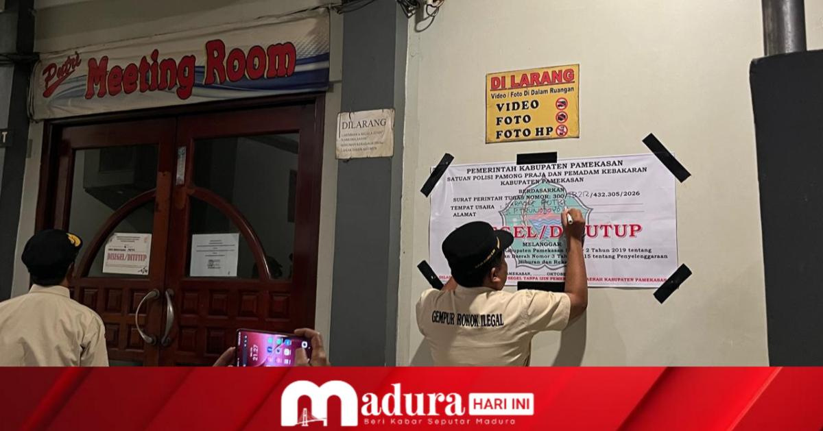 Terima Aduan Ulama dan Tokoh Masyarakat, Hotel Putri dan 5 Tempat Karaoke di Pamekasan Disegel Paksa